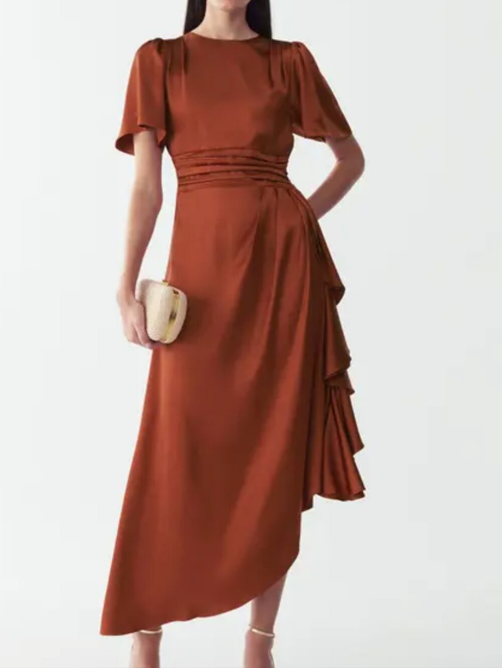 NWT Narissa Midi Dress‎ WILLA In Copper Size 8